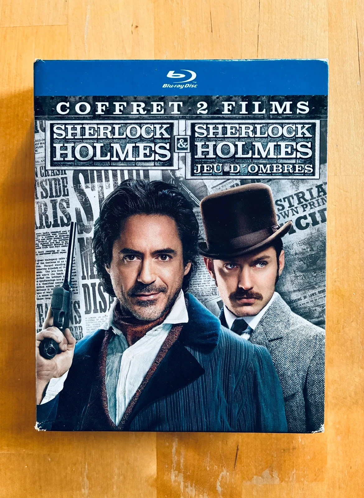 Coffret 2 Blu-ray Sherlock Holmes et Jeux d’Ombres de Guy Ritchie.